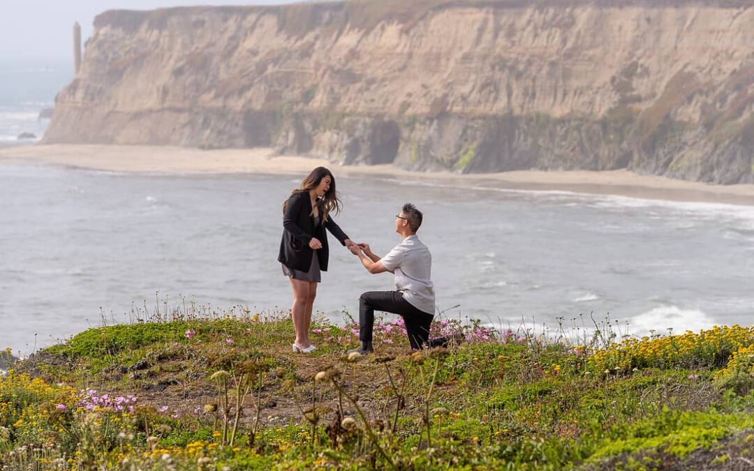 Ritz-Carlton Half Moon Bay Proposal | Cliffside Engagement